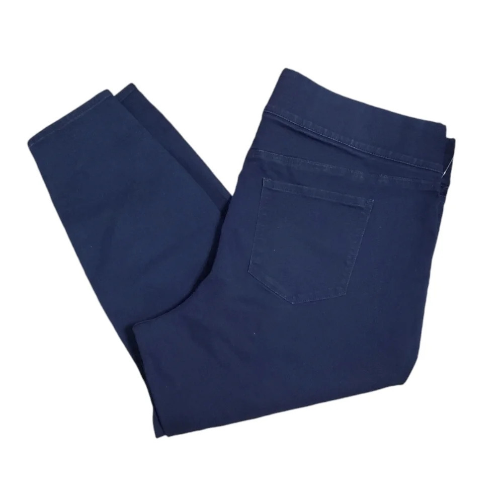NWOT Old Navy Women's Super Skinny Mid-Rise Slimming Denim Jeans 24 Plus Short - Picture 2 of 6
